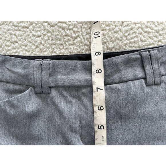 Express Design Studio Editor Mid-Rise Dress Pants Gray Size 2R - Picture 10 of 12